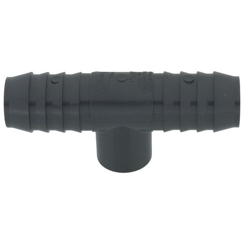 Main product image of 1" x 1" x 1/2" PVC Barbed Insert Reducing Tee (Insert x Insert x FIPT)
