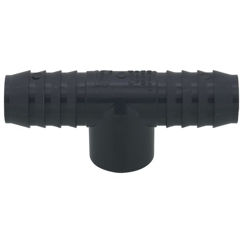 Main product image of 1" x 1" x 3/4" PVC Barbed Insert Reducing Tee (Insert x Insert x FIPT)