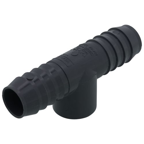 Main product image of 1" x 1" x 3/4" PVC Barbed Insert Reducing Tee (Insert x Insert x FIPT)