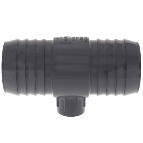 Main product image of 2" x 2" x 1/2" PVC Barbed Insert Reducing Tee (Insert x Insert x FIPT)