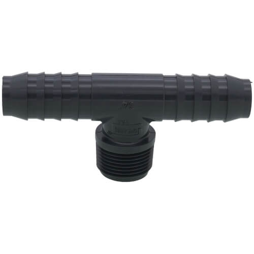 Main product image of 3/4" Barbed PVC Tee (Insert x Insert x MIPT)