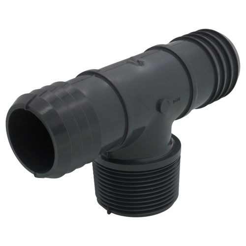 Main product image of 1-1/4" Barbed PVC Tee (Insert x Insert x MIPT)