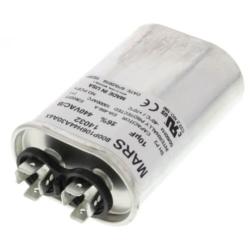 Main product image of 10 MFD Oval Run Capacitor (440/370V)