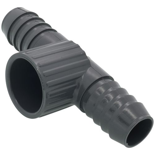 Main product image of 1" PVC Barbed Insert Tee (Insert x Insert x Socket)