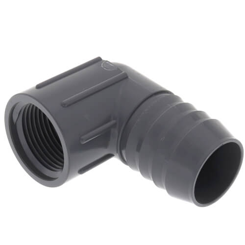 Main product image of 1-1/4" x 1" 90° PVC Insert Reducing Elbow (Insert x FIPT)
