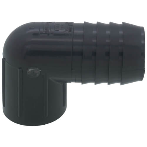 Main product image of 1-1/2" x 1" 90° PVC Insert Reducing Elbow (Insert x FIPT)