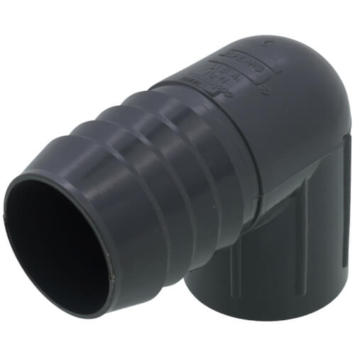 Main product image of 1-1/2" x 1" 90° PVC Insert Reducing Elbow (Insert x FIPT)
