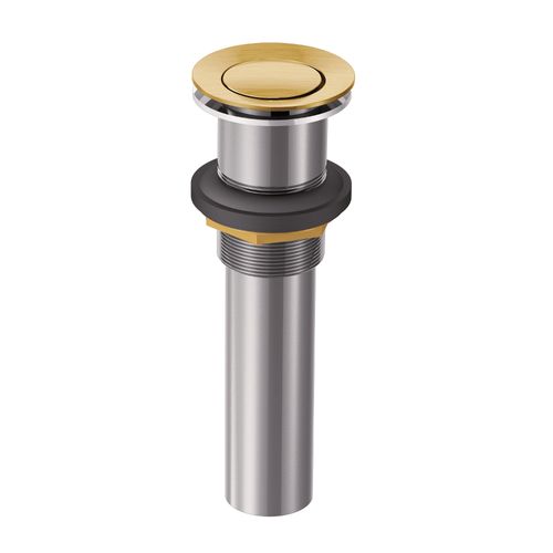 Main product image of Brushed Gold Pop-up Drain No Overflow, 140780BG