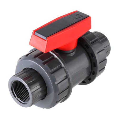 Main product image of 3/4" Gray PVC True Union Ball Valve