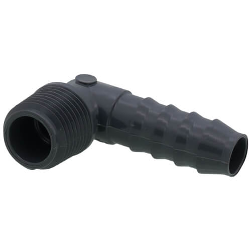 1/2" 90° PVC Insert Elbow (Insert x MIPT)