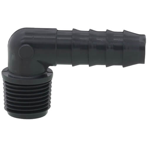 1/2" 90° PVC Insert Elbow (Insert x MIPT)