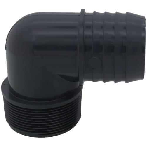 2" 90° PVC Insert Elbow (Insert x MIPT)