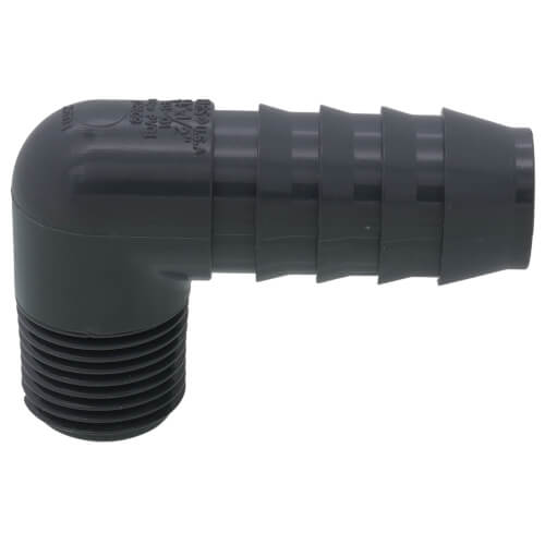3/4" x 1/2" 90° PVC Insert Reducing Elbow (Insert x MIPT)