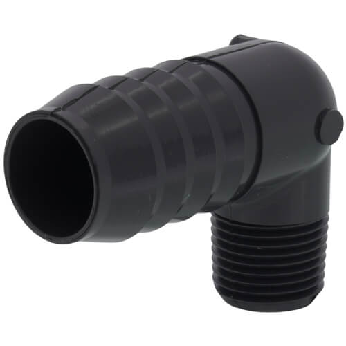 1" x 1/2" 90° PVC Insert Reducing Elbow (Insert x MIPT)
