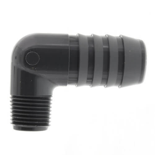 1" x 1/2" 90° PVC Insert Reducing Elbow (Insert x MIPT)