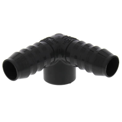 3/4" x 3/4" x 1/2" 90° PVC Insert Side Outlet Elbow (Insert x Insert x FIPT)
