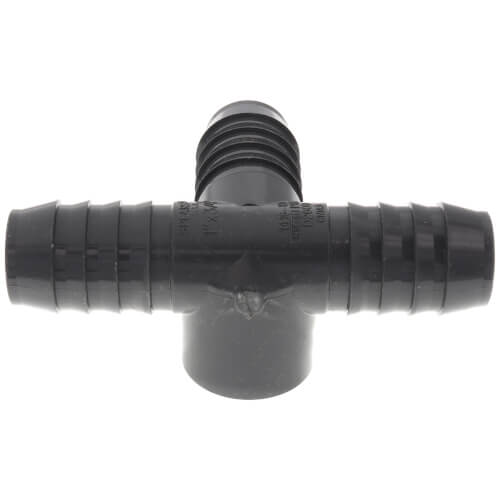 Main product image of 1" x 3/4" PVC Barbed Insert Reducing Side Outlet Tee (Insert x FIPT)
