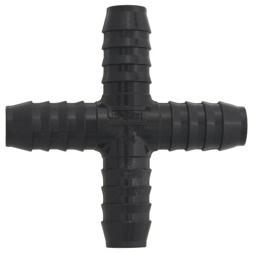 Main product image of 3/4" PVC Barbed Insert Cross (Insert x Insert x Insert x Insert)