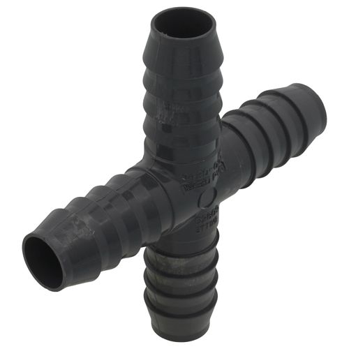 Main product image of 3/4" PVC Barbed Insert Cross (Insert x Insert x Insert x Insert)