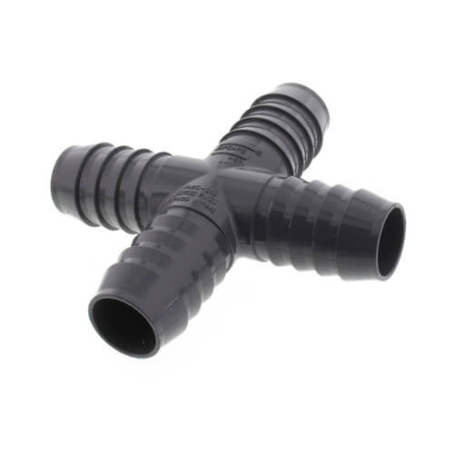 Main product image of 1" PVC Barbed Insert Cross (Insert x Insert x Insert x Insert)