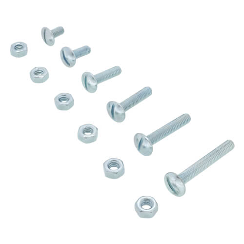 Top Quality #1/4-20 X 1-1/4 Steel Zinc Truss Combo Post Screw 10 Sets