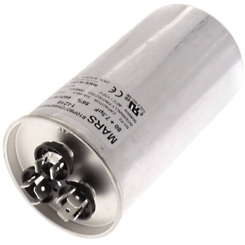 Main product image of 80/7.5 MFD Round Run Capacitor (440/370V)