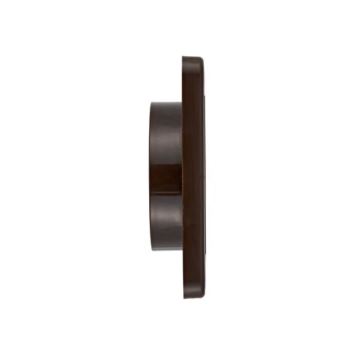 Main product image of 4" Brown Plastic Single Flap Wall Exhaust Vent w/ Bug Screen