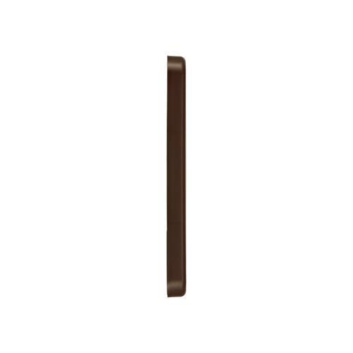 Main product image of 4" Brown Plastic Louvered Wall Exhaust Vent w/ 1/8" Metal Bug Screen, Flush Mount