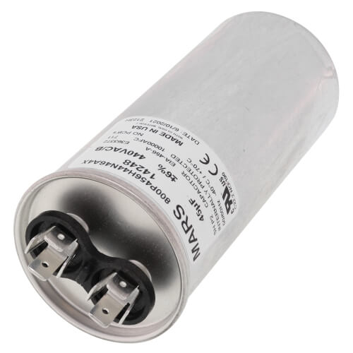 Main product image of 45 MFD Round Run Capacitor (440/370V)