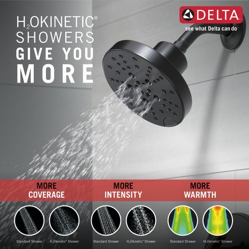 Main product image of Nicoli Monitor 14 Series H2okinetic Shower (Matte Black), 142749-BL