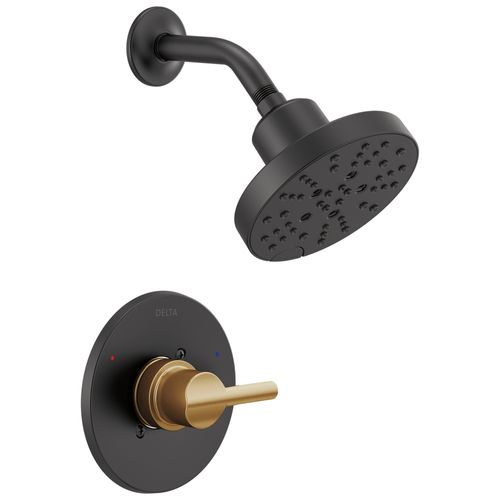 Main product image of Nicoli Monitor 14 Series Shower Only (Matte Black/Champagne Bronze), 142749-GZ