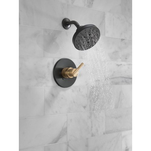 Main product image of Nicoli Monitor 14 Series Shower Only (Matte Black/Champagne Bronze), 142749-GZ
