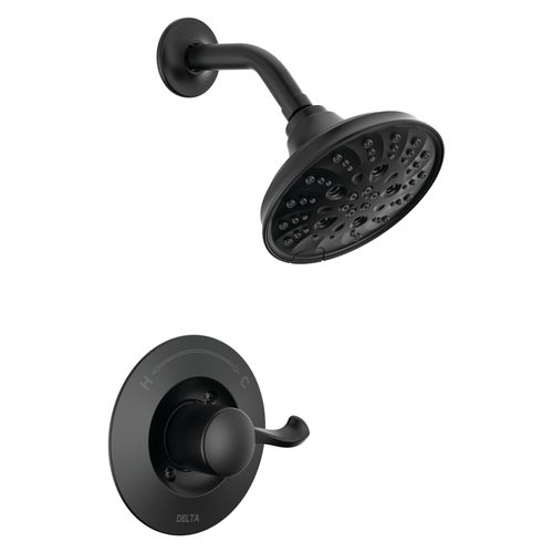Main product image of 14 Series Shower Trim w/ Rough (Matte Black), 142897-BL