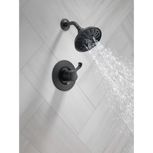 Main product image of 14 Series Shower Trim w/ Rough (Matte Black), 142897-BL