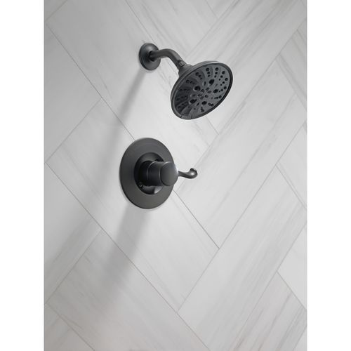 Main product image of 14 Series Shower Trim w/ Rough (Matte Black), 142897-BL