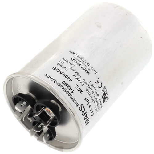 Main product image of 50/5 MFD Round Run Capacitor (440/370V)