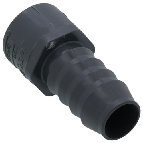 Main product image of 1/2" x 3/4" PVC Barbed Insert Reducing Female Adapter (FIPT x Insert)