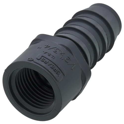 Main product image of 1/2" x 3/4" PVC Barbed Insert Reducing Female Adapter (FIPT x Insert)