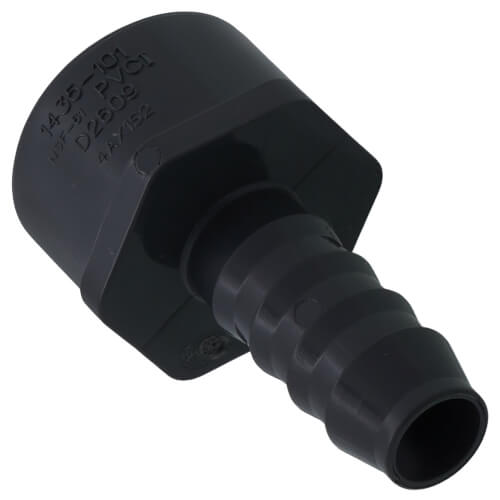 Main product image of 3/4" x 1/2" PVC Barbed Insert Reducing Female Adapter (FIPT x Insert)