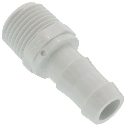 1/2" PVC Barbed Insert Male Adapter w/ 0.580 ID (MIPT x Insert)