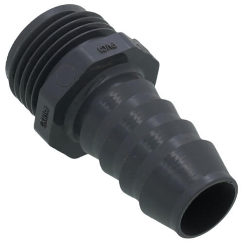 Main product image of 3/4" PVC Barbed Insert Male Hose Adapter (Male Hose x Insert)