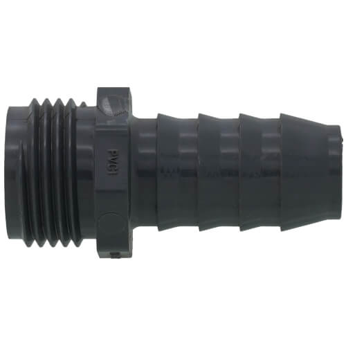 Main product image of 3/4" PVC Barbed Insert Male Hose Adapter (Male Hose x Insert)