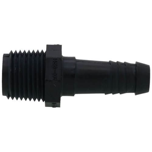 Main product image of 1/2" x 3/8" Polypropylene Spiral Barb Male Adapter (MIPT x Spiral Barb)