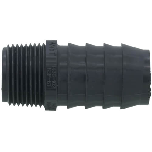 Main product image of 3/4" x 1" PVC Barbed Insert Reducing Male Adapter (MIPT x Insert)