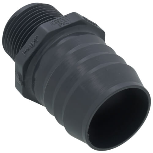 Main product image of 1" x 1-1/2" PVC Barbed Insert Reducing Male Adapter (MIPT x Insert)