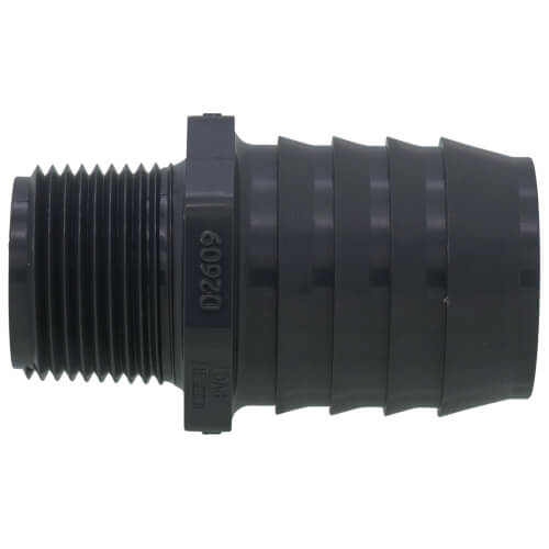 Main product image of 1" x 1-1/2" PVC Barbed Insert Reducing Male Adapter (MIPT x Insert)