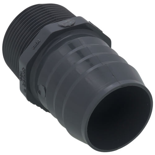 Main product image of 1-1/4" x 1-1/2" PVC Barbed Insert Reducing Male Adapter (MIPT x Insert)