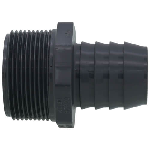 Main product image of 1-1/2" x 1-1/4" PVC Barbed Insert Reducing Male Adapter (MIPT x Insert)