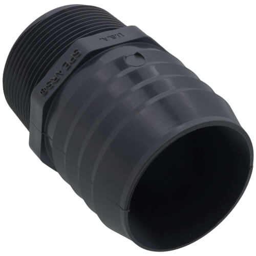 Main product image of 1-1/2" x 2" PVC Barbed Insert Reducing Male Adapter (MIPT x Insert)