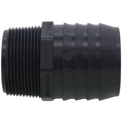 Main product image of 1-1/2" x 2" PVC Barbed Insert Reducing Male Adapter (MIPT x Insert)